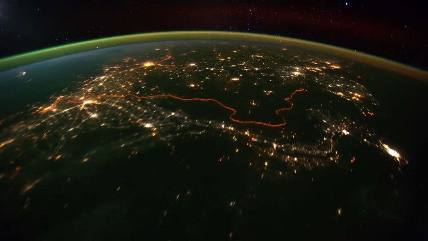 Muralla china vista desde el espacio