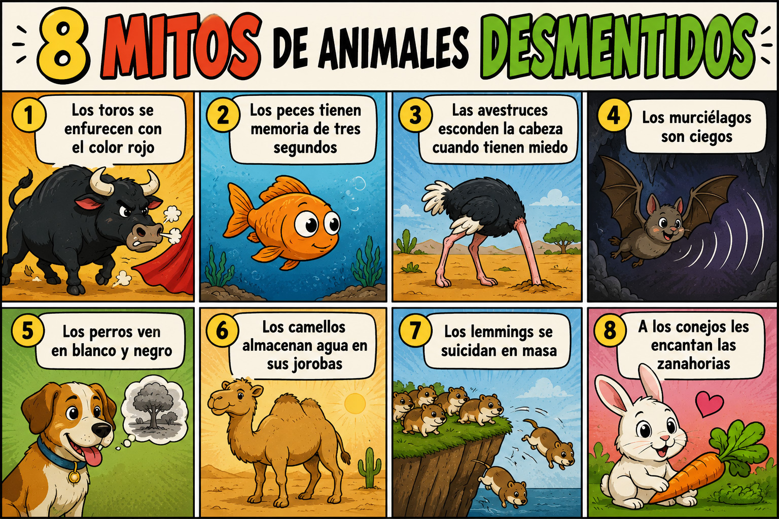 8 mitos sobre animales que todos creemos — y la ciencia desmiente